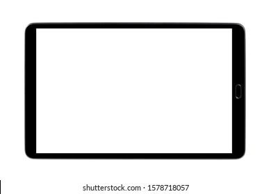 Черный планшет, изолированный на белом фоне