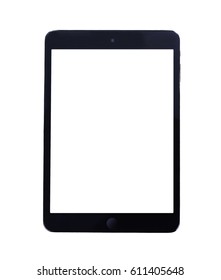 Black Tablet Pc Isolated On White