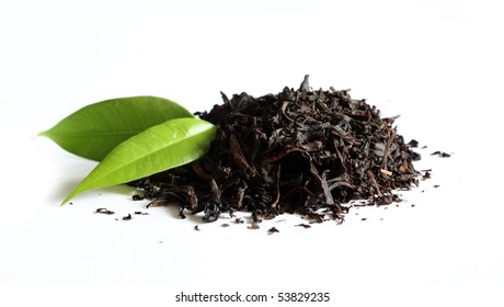 Black Tea Isolated On White