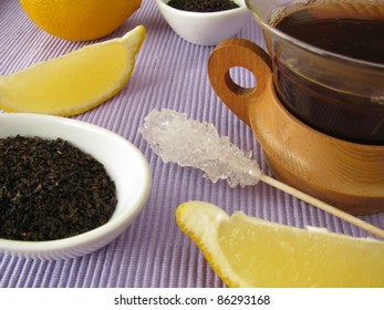 Black tea with lemon