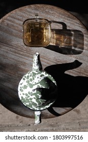 Black Tea In A Tea Pot 