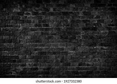 black texture with brick wall for background website or brickwork for design