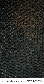 Black Texture Bubble Warp Background