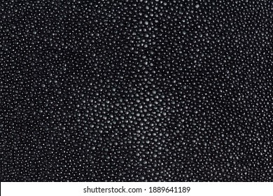 Black textured surface of stingray skin. Elegant background for design