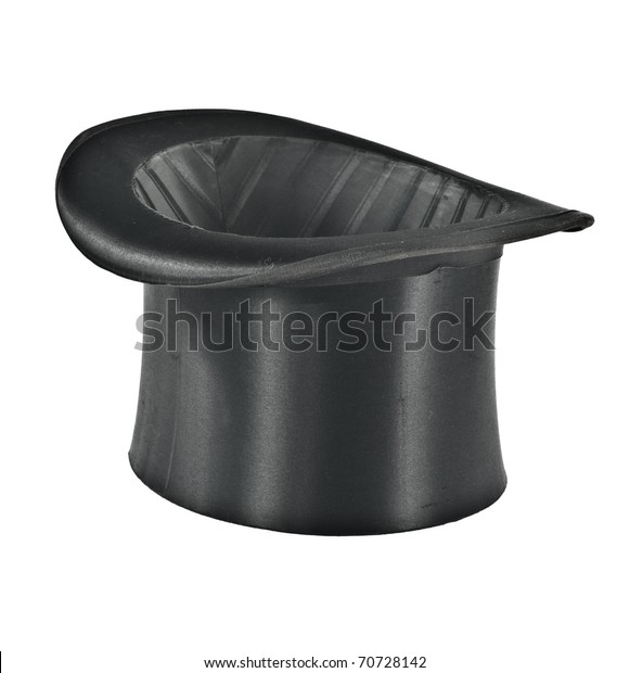 Black Top Hat Isolated On White Stock Photo (Edit Now) 70728142