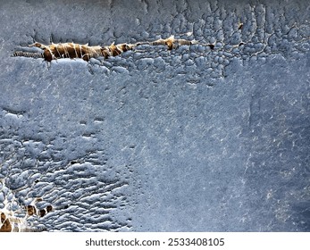 Black torn leather texture as background