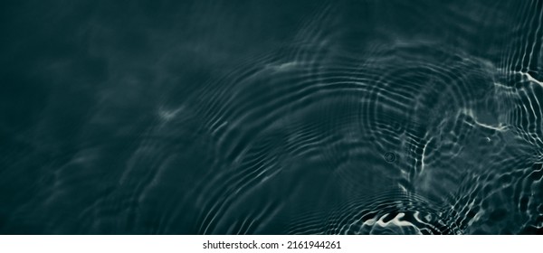 Black transparent clear calm water surface texture with ripples, splashes. Abstract nature banner background. Dark grey water waves. Copy space, top view. Cosmetic moisturizer micellar toner emulsion - Shutterstock ID 2161944261