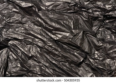 Black Trash Bag Plastic Texture