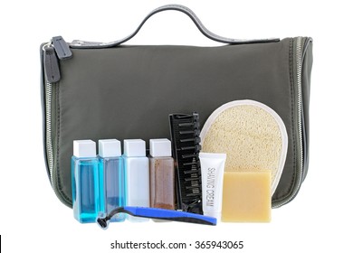 black toiletries