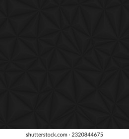 Black triangular concrete wall panel for design and decoration