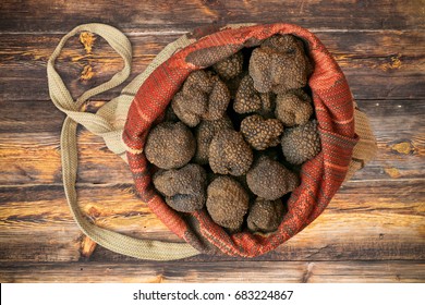 Black Truffle, Tuber Melanosporum, Périgord Truffle Or French Black Truffle