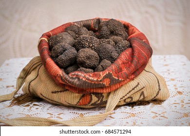 Black Truffle, Tuber Melanosporum, Périgord  Truffle Or French Black Truffle