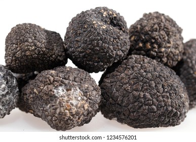 Black Truffles Isolated On White Background Stock Photo 1234576201 ...