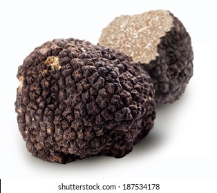 Black Truffles On White Background Stock Photo 187534178 | Shutterstock