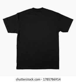 Black Tshirt Template Back View Isolated Stock Photo 1785786914 ...