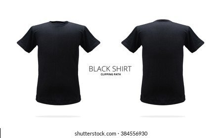 Download Black Tshirt Template On White Background Stock Photo Edit Now 384556930