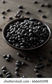 Black Turtle Beans Legumes In Bowl