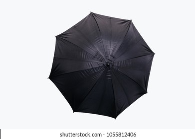 Black Umbrella. Isolated