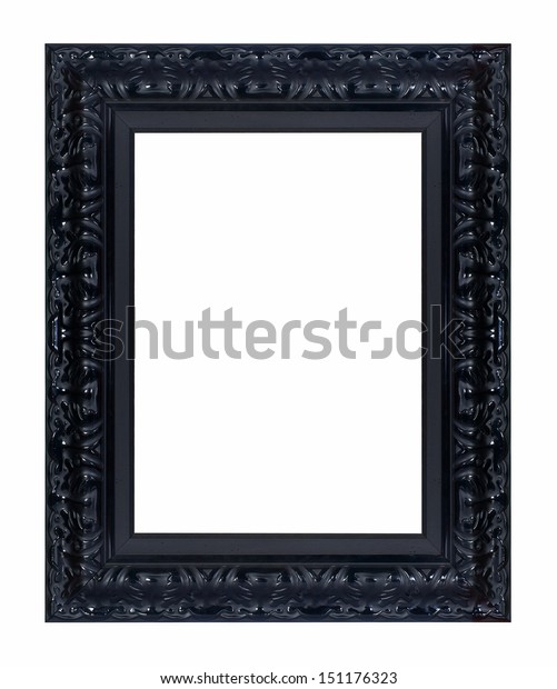 Black Vintage Picture Frame Isolated On Stock Photo 151176323 ...