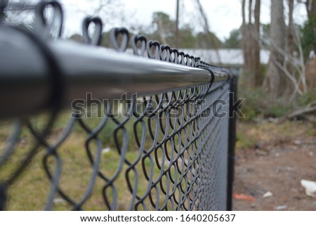 Black Vinyl Coated Chainlink Fence
