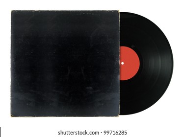 Black vinyl record