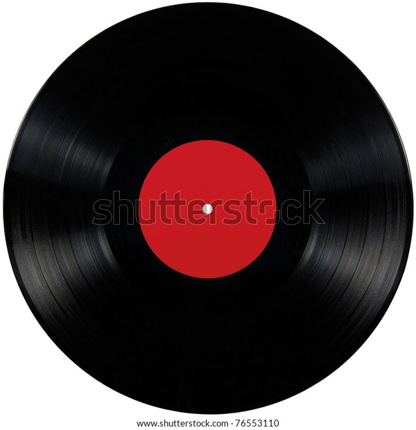 Black Vinyl Record Lp Albumscheibe Einzeln Stockfoto Jetzt Bearbeiten