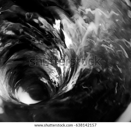Black Vortex In the Water