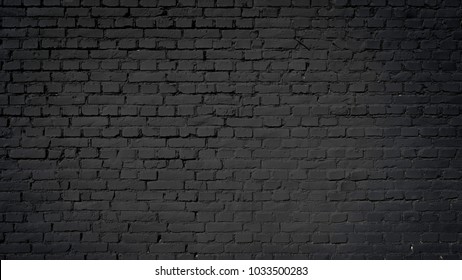 Black Brick Wall Concrete Background Horizontal Stock Photo 1437888548 ...