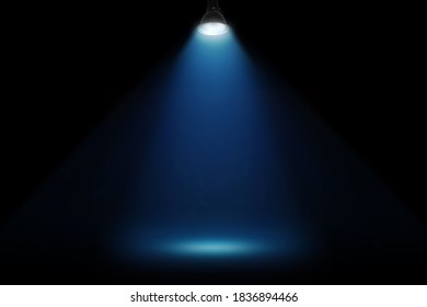 Black Wall Blue Spotlight Background Graphics Stock Photo 1836894466 ...