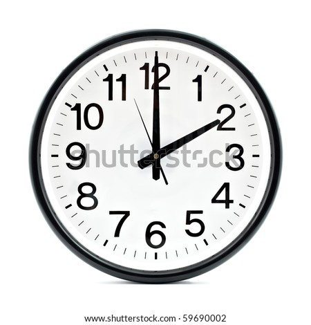 Black wall clock