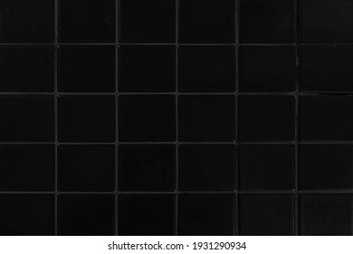 Black Wall Glazed Tile Texture And Background Seamless