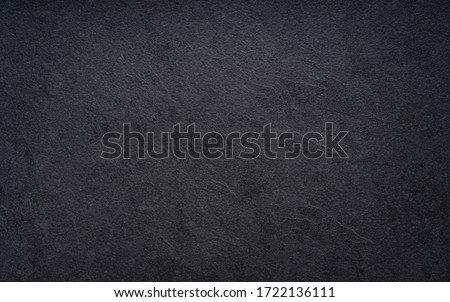 Black wall slate texture rough background, dark concrete floor or old grunge background