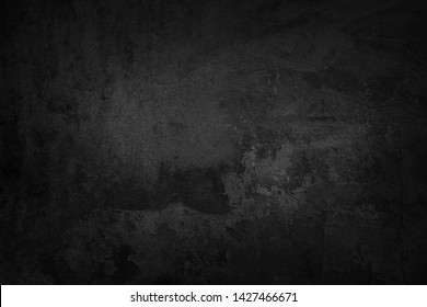 Black wall texture rough background dark concrete floor or old grunge background with black