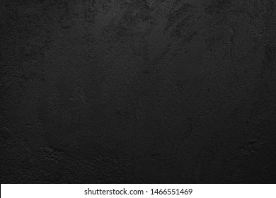 Black Wall Texture Rough Background Dark Concrete Floor Or Old Cement Grunge Background With Black.