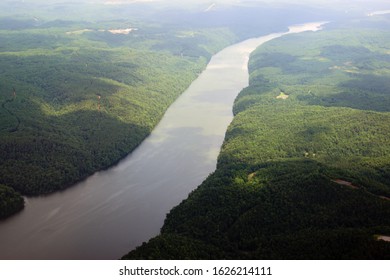 Black Warrior River Alabama Aerial View 