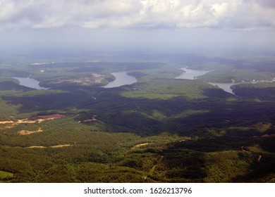 Black Warrior River With Cloudy Sky Above 