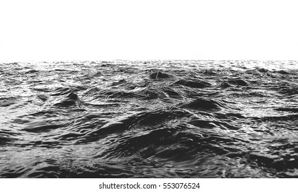 black waves