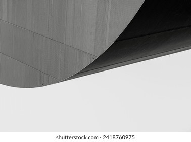 black and white abstract architecture background modern dome industrial building - Powered by Shutterstock