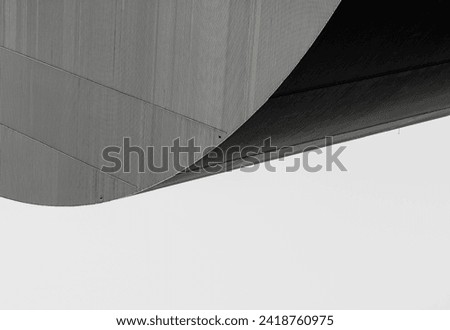 black and white abstract architecture background modern dome industrial building