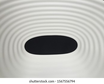 Black And White Abstract Of A Plastic Chair Close Up