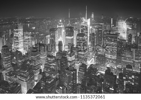 Similar – Image, Stock Photo View from Empire to Times Square