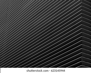 Black And White Architecture Building Wall Design Pattern