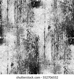 Black And White Background Distressed Wall Texture Seamless Pattern