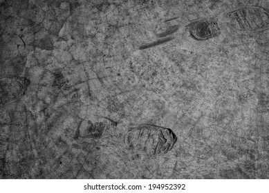 Black White Background Grunge Texture Footprint Stock Photo 194952392