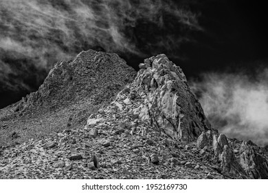 Black White Barren Rocky Peak Under Stock Photo 1952169730 | Shutterstock