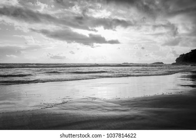 Black White Beach Stock Photo 1037814622 | Shutterstock