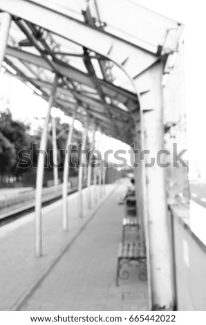 Similar – waiting for the train