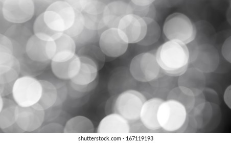 Black And White Bokeh Background