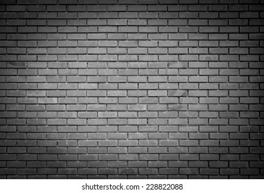 Black White Brick Wall Black Edges Stock Photo 228822088 | Shutterstock