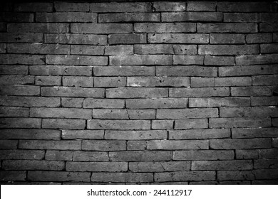 Black White Brick Wall Black Edges Stock Photo 244112917 | Shutterstock